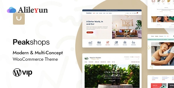 PeakShops v1.4.8.1 – 现代和多概念WooCommerce主题【含中文语言包】