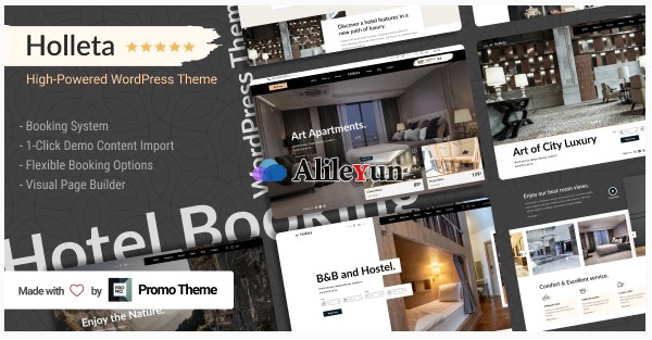 Holleta v1.0.0 – WordPress酒店预订主题【含中文语言包】