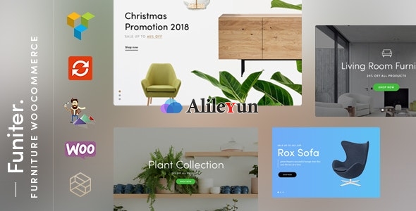 Funiter v1.3.2 – WooCommerce的优雅家具店主题【含中文语言包】