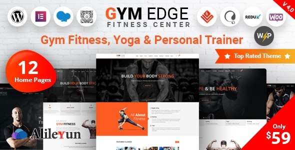 Gym Edge 4.2.2 – Gym Fitness WordPress健身主题【含中文语言包】