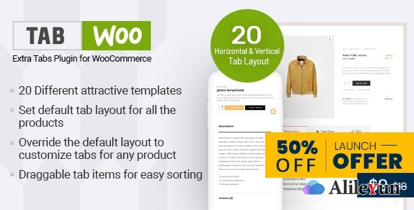 TabWoo 1.0.9 – WooCommerce产品标签自定义插件