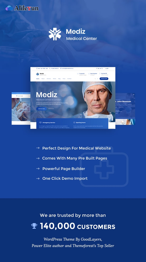 Mediz v2.0.3 – WordPress医疗主题【含中文语言包】