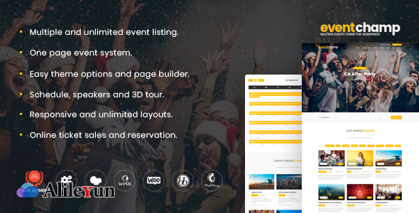 Event Champ v2.0.3 – WordPress多个活动和会议主题【含中文语言包】