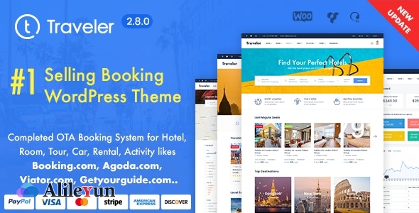 Traveler 2.9.2 – WordPress旅行酒店预订主题【含中文语言包】