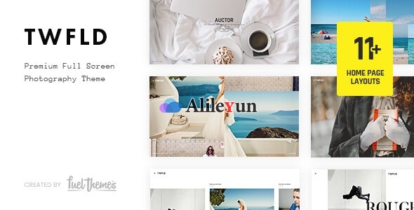 TwoFold 3.7.0 – WordPress全屏摄影网站主题【含中文语言包】