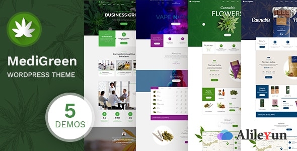 MediGreen 1.1.1 – 医用大麻业务网站主题【含中文语言包】