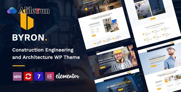 Byron 1.4 – WordPress建筑和工程主题【含中文语言包】