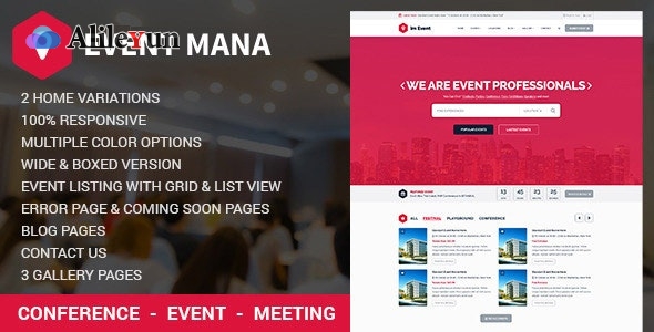 Event Management WordPress Theme 1.8.8 WordPress 事件管理【含中文语言包】