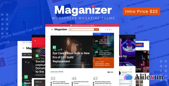 Maganizer 1.1.7 – WordPress现代杂志文字新闻主题【含中文语言包】