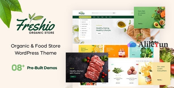 Freshio 1.7.0 – WordPress有机食品在线电子商务网站【含中文语言包】