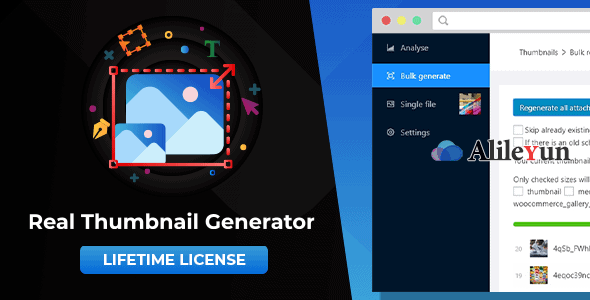 WordPress Real Thumbnail Generator 2.5.5 缩略图生成器插件