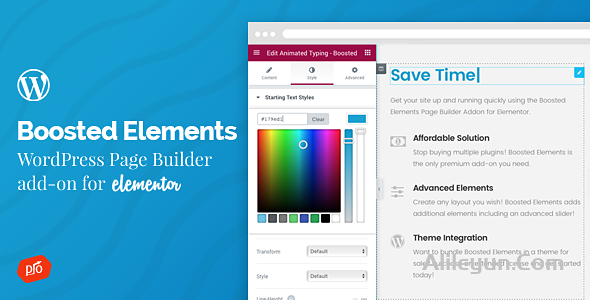 Boosted Elements 4.5 – 适用于Elementor的WordPress Page Builder加载项