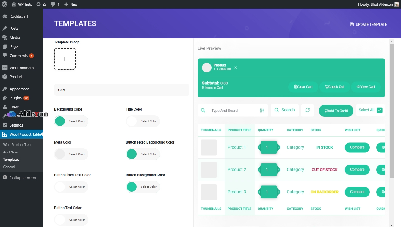 WooCommerce Product Table 2.2.1 WooCommerce 产品表插件