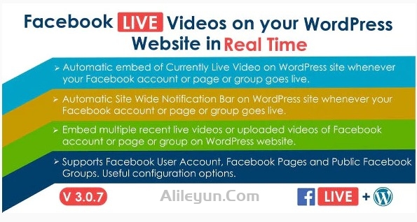 Facebook Live Video Auto Embed for WordPress v3.0.7 脸书视频自动嵌入WordPress插件