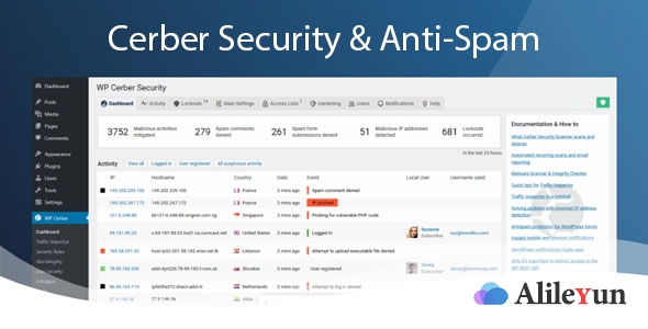 Cerber Security Pro 8.8.5 – WordPress安全插件