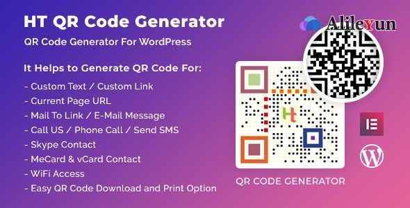 HT QR Code Generator for WordPress 2.3.1 QR代码生成器插件