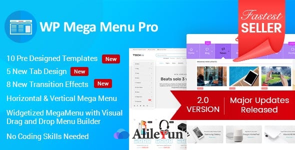 WP Mega Menu Pro 2.1.6 – WordPress的响应式Mega Menu插件