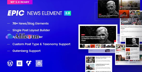 Epic News Elements 2.3.4- Elementor和WPBakery的新闻杂志及博客主题插件