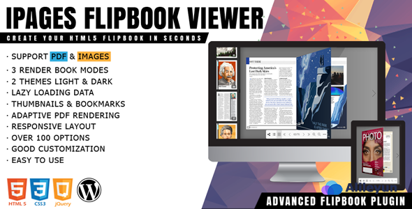 iPages Flipbook 1.4.1 – WordPress PDF查看器插件