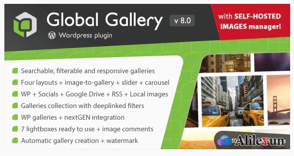 Global Gallery v8.0 – WordPress响应式画廊插件【含中文语言包】