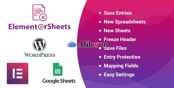 ElementorSheets 3.1 – Elementor Pro Form Google电子表格插件