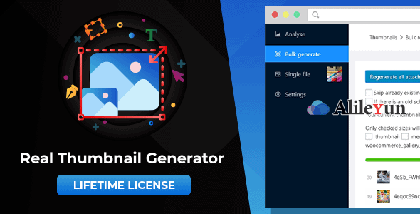 WordPress Real Thumbnail Generator 2.5.1 缩略图生成器插件
