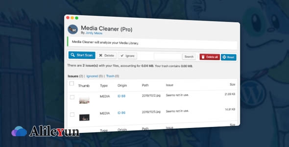 Media Cleaner Pro 6.1.4 – WordPress媒体库及上传目录清理插件