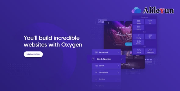 Oxygen 3.7 – WordPress可视化网站生成器插件