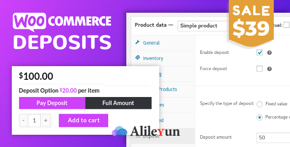 WooCommerce Deposits 3.0.8 – 付款插件