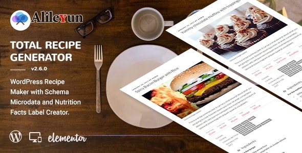 Total Recipe Generator 2.6.1 – WordPress食谱制作工具