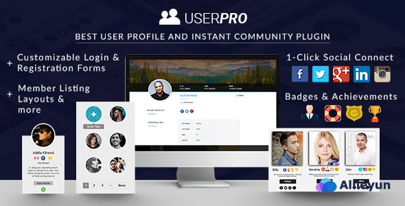 UserPro 4.9.39 – WordPress社区和用户个人资料插件