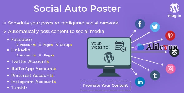 Social Auto Poster 4.0.8 社交海报WordPress插件