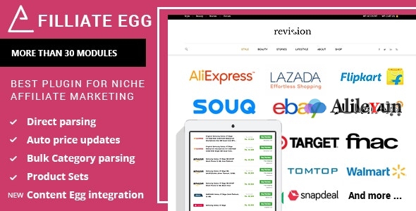 Affiliate Egg 10.0.7 – Niche会员营销WordPress插件