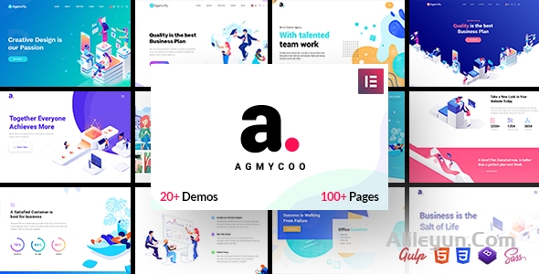 Agmycoo v1.9 – 创意数字代理WordPress主题【含中文语言包】