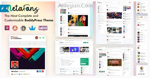 MetaFans v2.2.0 – 社区和社交网络BuddyPress主题【含中文语言包】