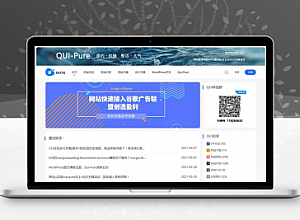 Qui-Pure简约博客主题|自媒体 WordPress模板