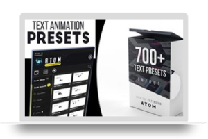 AE脚本-700组一键快速给文字添加进入退出动画预设 Text Presets Win/Mac破解版（Atom扩展）