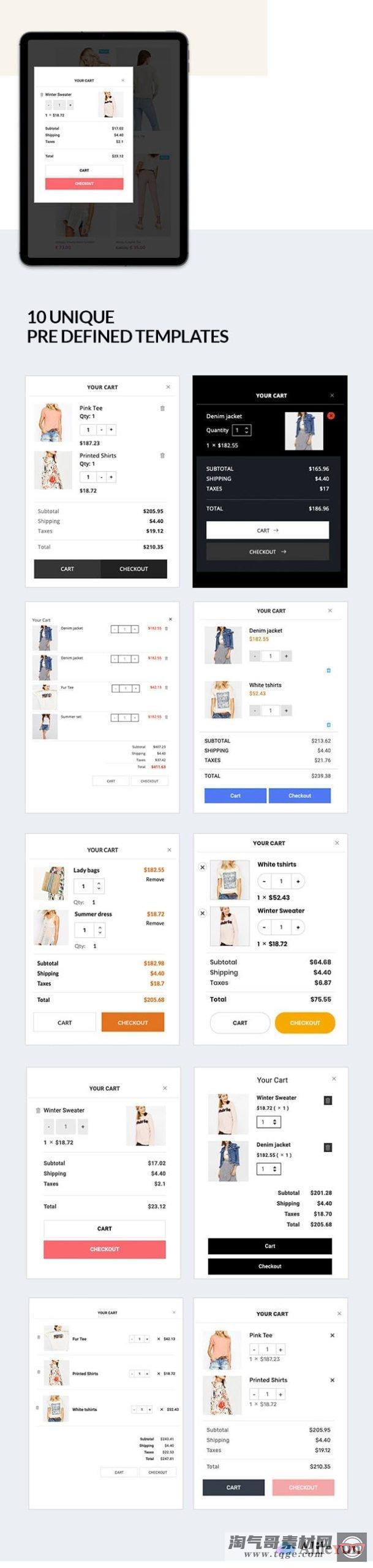 Sticky Mini Cart For WooCommerce 1.0.6 迷你购物车插件