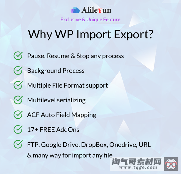 WP Import Export 3.5.0 - WordPress 导入与导出插件