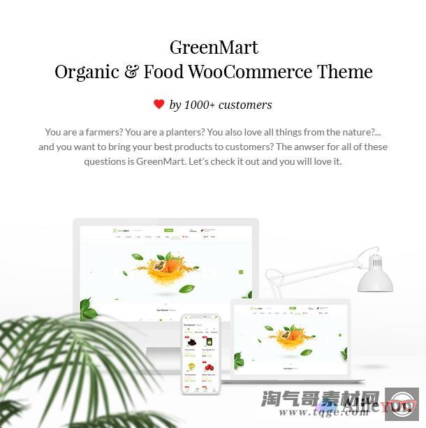 GreenMart 3.0.10 – WooCommerce在线有机食品网站主题【含中文语言包】