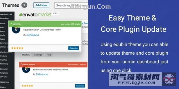 Edubin 6.9.22 – WordPress教育培训LMS主题【含中文语言包】