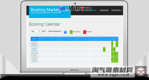 Woocommerce Hotel Reservation & Booking Marketplace v1.0 酒店预订和预订市场插件