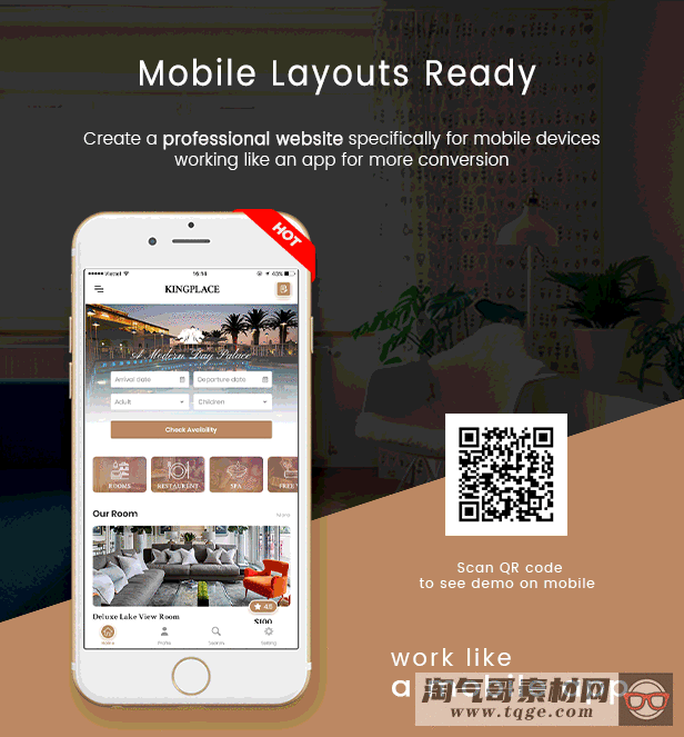 KingPlace v1.2.4 - 酒店预订,水疗和度假WordPress主题（支持移动版式）