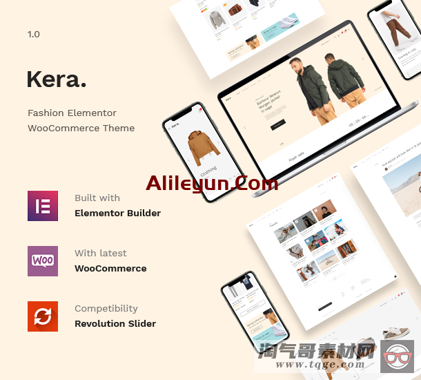 Kera 1.1.6 – 时尚元素WooCommerce主题【含中文语言包】