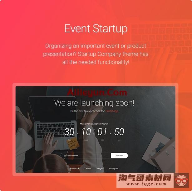 Startup Company - 创业公司商业与技术的WordPress主题【含中文语言包】