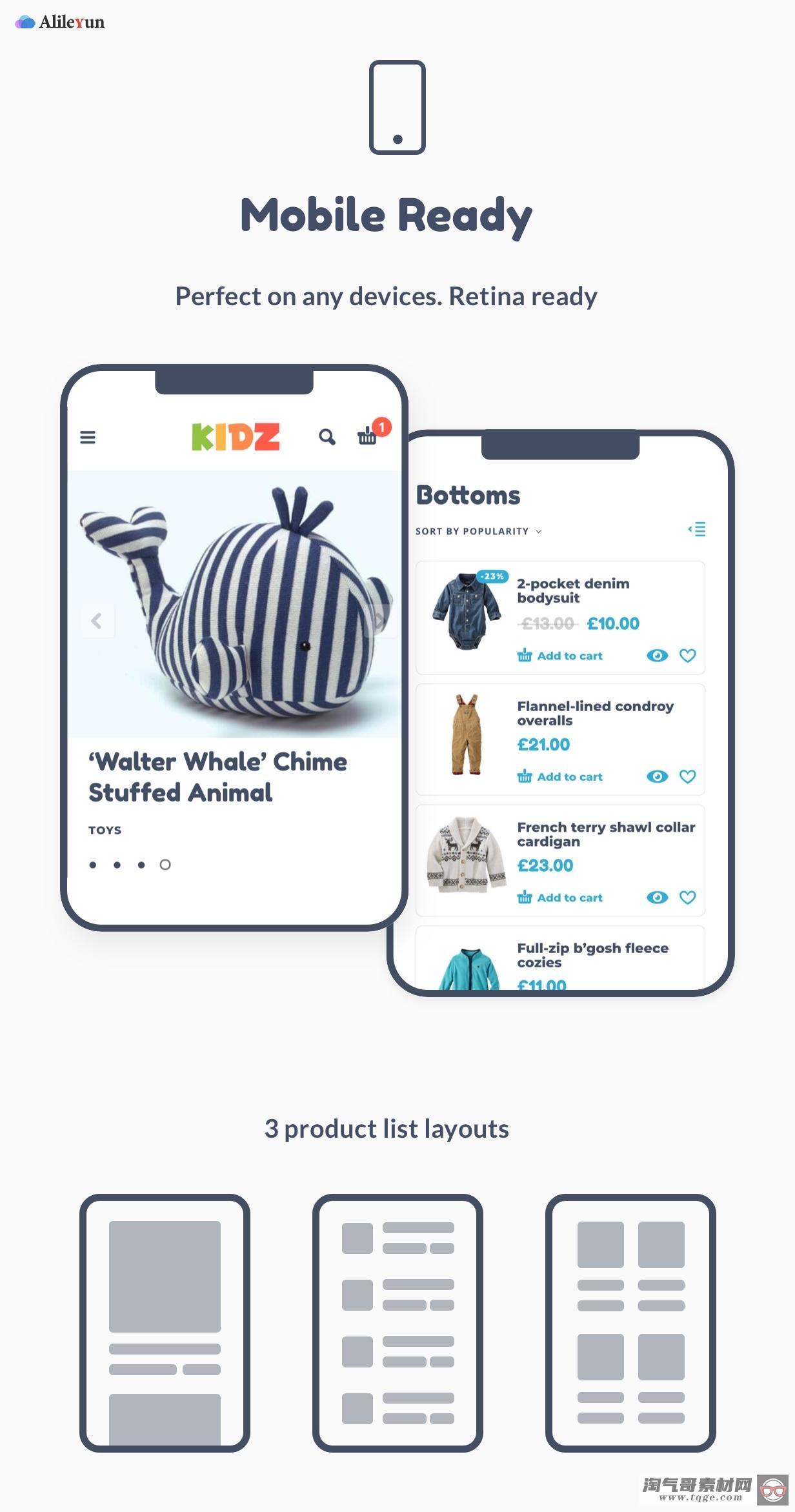 KIDZ 4.8 – 婴儿、儿童用品商店 WordPress电子商务主题【含中文语言包】