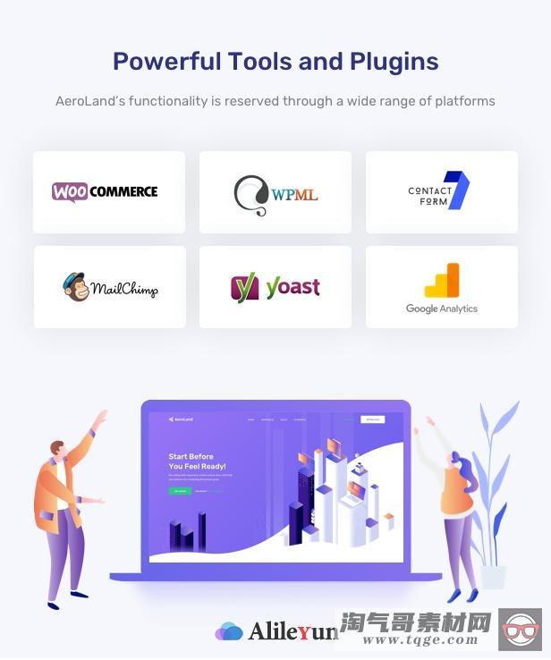 AeroLand v4.0 - App Landing Software网站WordPress主题【含中文语言包】