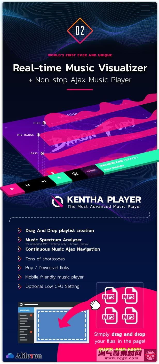 Kentha 3.2.0 – 带有Ajax的音乐WordPress主题【含中文语言包】