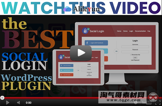 Social Login WordPress Plugin v2.0.8 - AccessPress社交登录插件