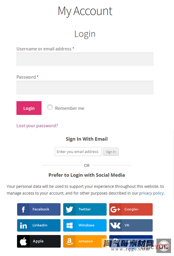 WooCommerce Social Login 2.3.5 社交登录插件